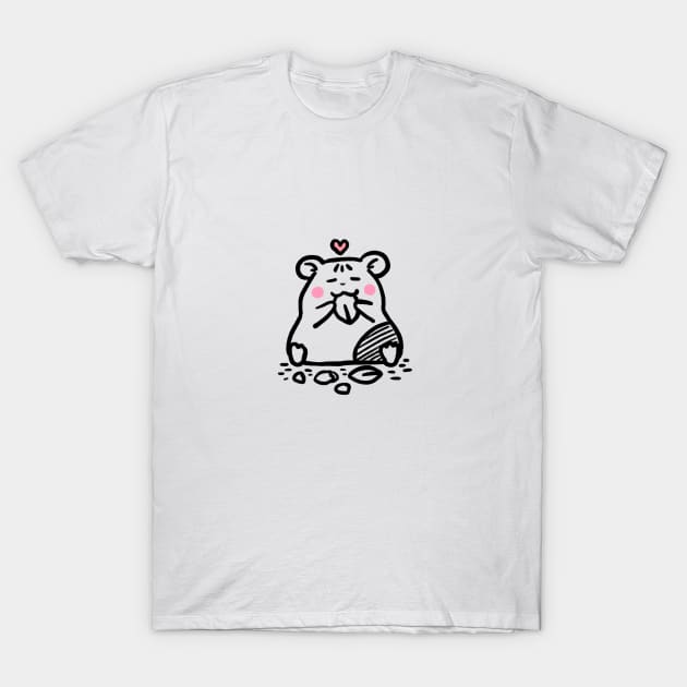 Hamster: Happy ( front ) T-Shirt by GACHUU